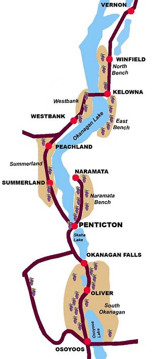 Okanagan Valley Map
