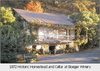 1872 Historic Homestead and Cellar at Boeger Winery