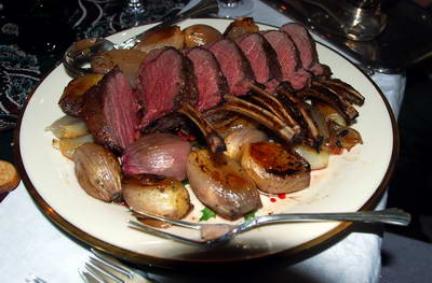 Um-Um good! Roasted Rack of Venison with Pinot Noir Gravy